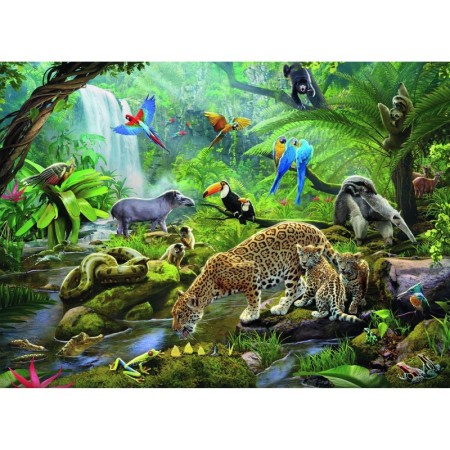 Puzzle Animale In Padurea Tropicala, 60 Piese Ravensburger - 1